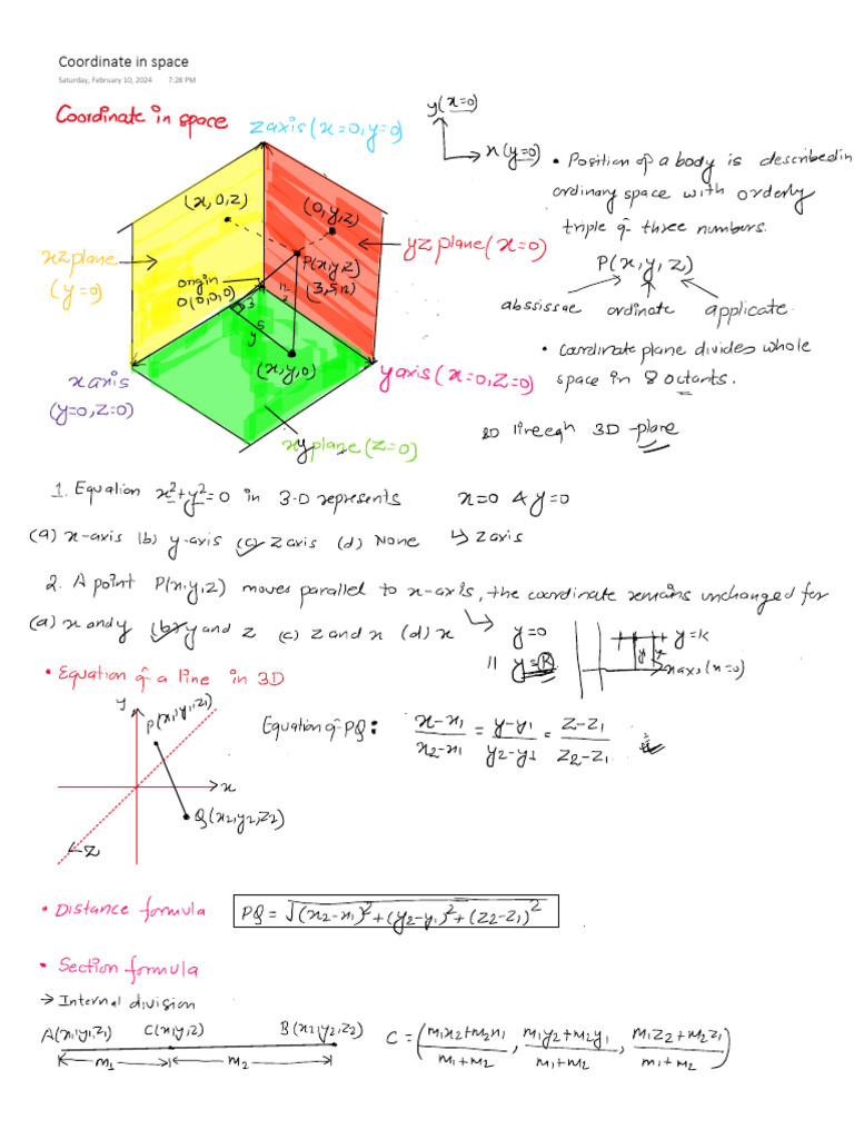 Coordinate in Space-DD | PDF