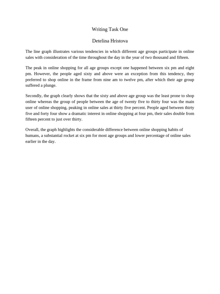 Writing Task 1 IELTS | PDF