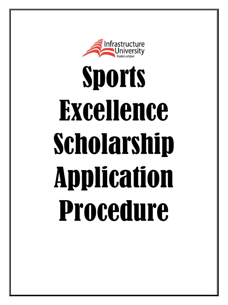 Sports Scholarship Application Process | PDF