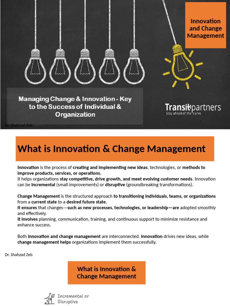Innovation and Change Management | PDF