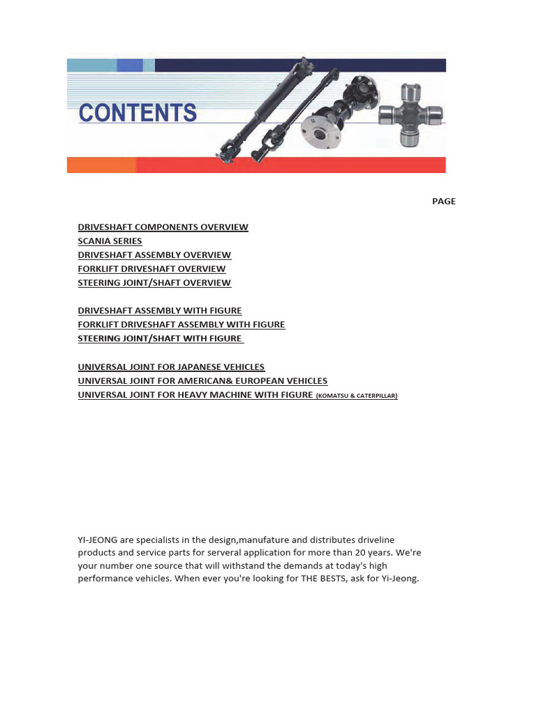 Driveline Components and Assemblies Guide | PDF | Land Vehicles ...