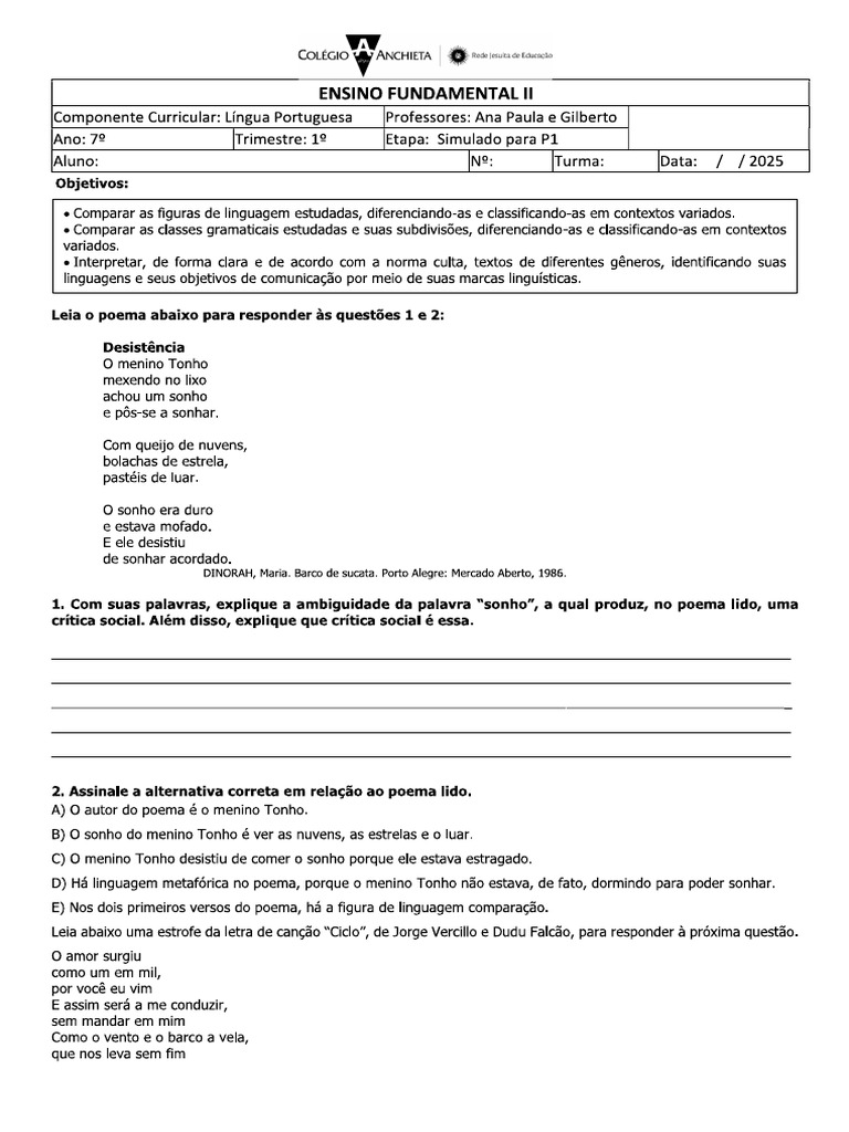 1 Prova | PDF