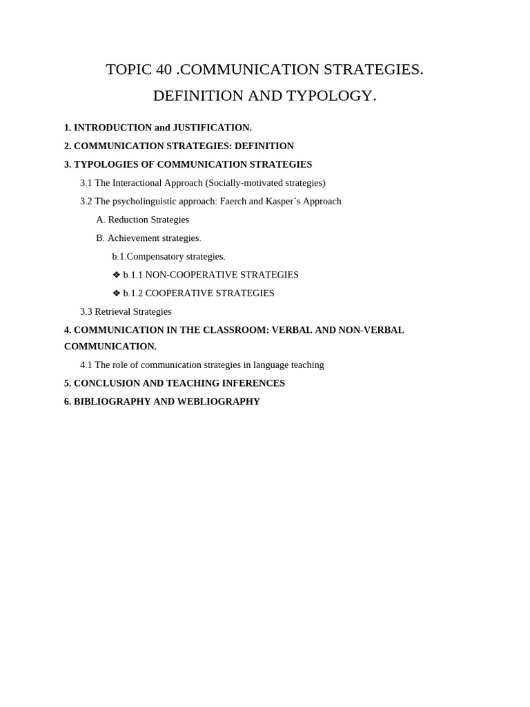 Communication Strategies in Language Learning | PDF | Second Language ...