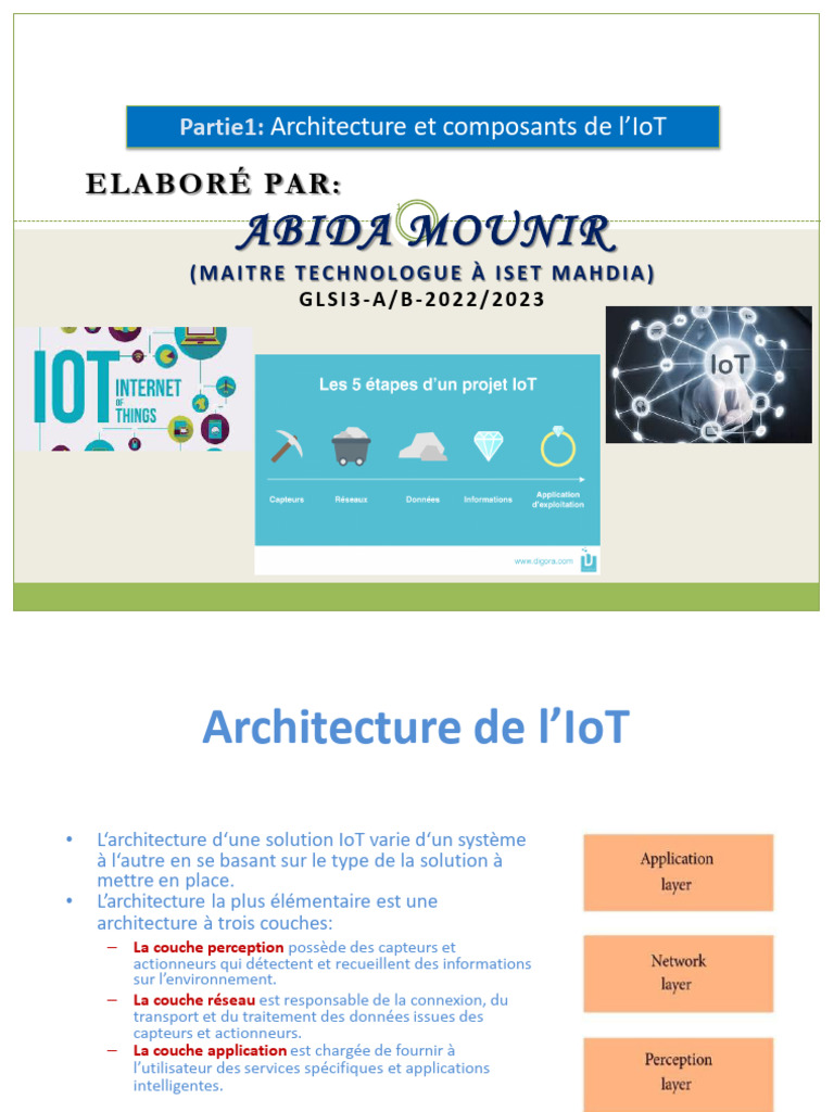 Architecture des solutions IoT | PDF | Internet des objets | Cloud ...