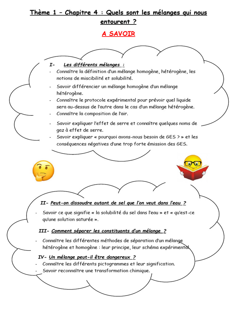 Mélanges : définitions et dangers | PDF