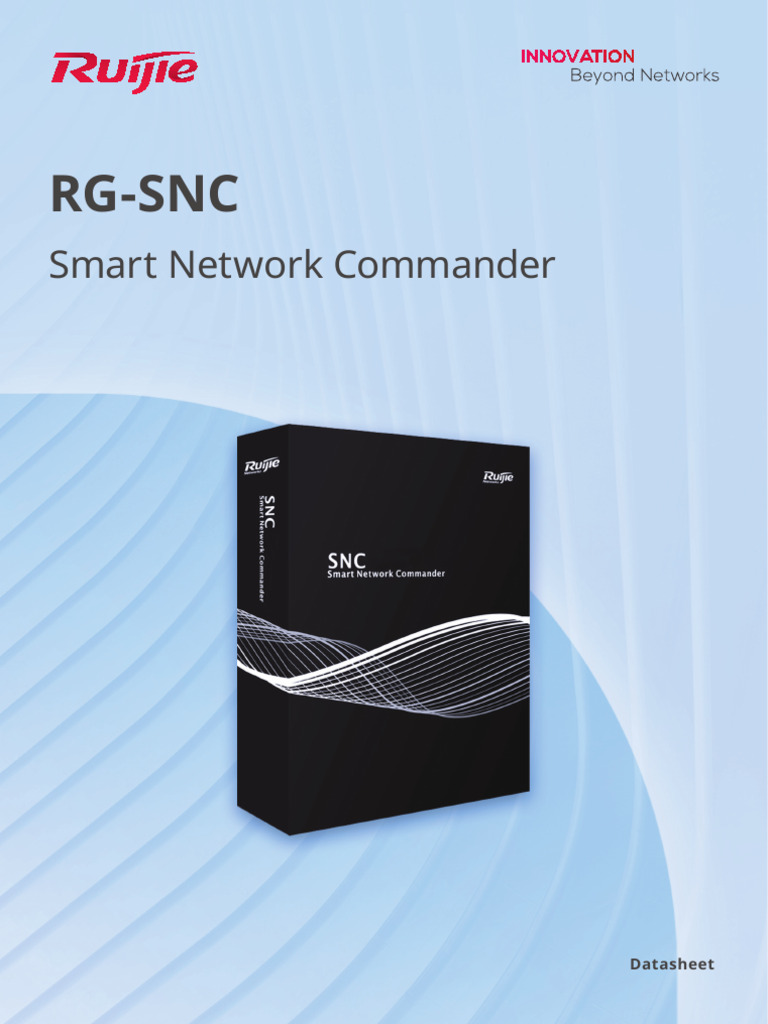 Ruijie RG-SNC Network Management Datasheet | PDF | Computer Network ...