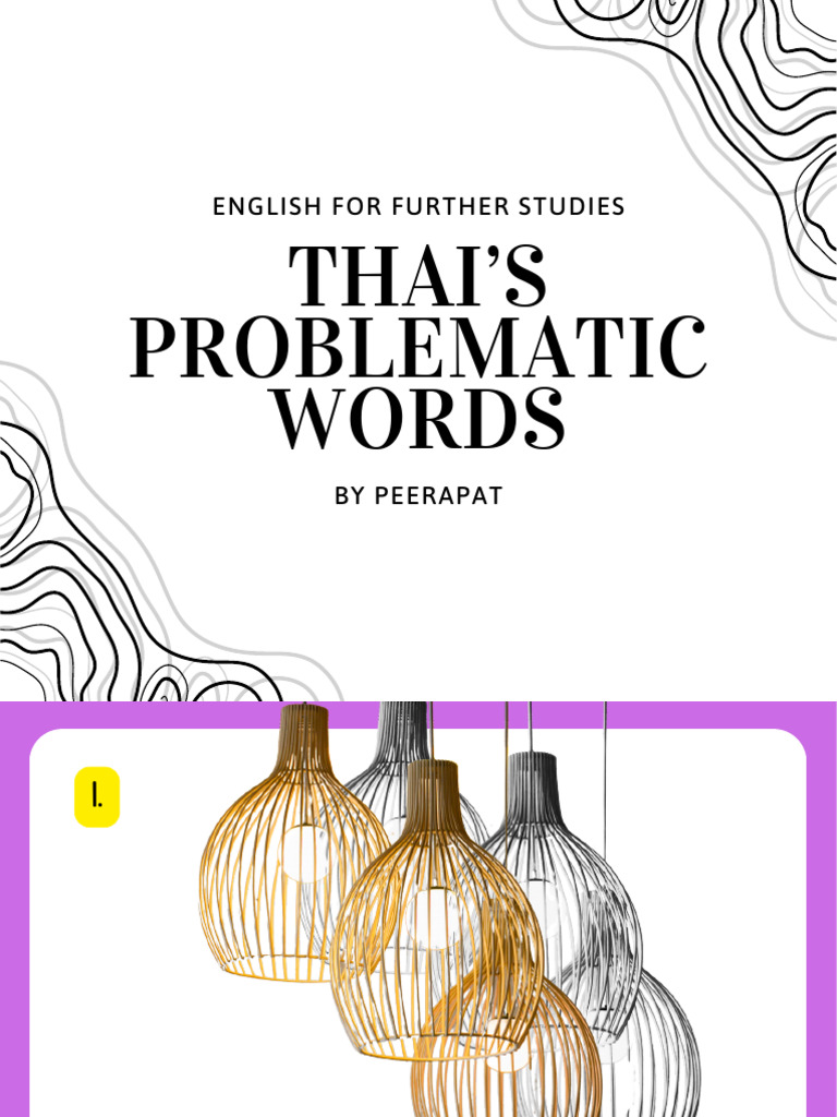 Thai's Problematic Words | PDF