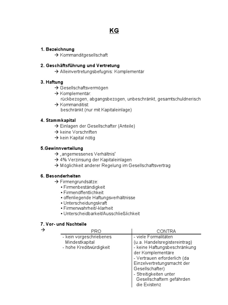 Lf 2 Kg Zusammenfassung
