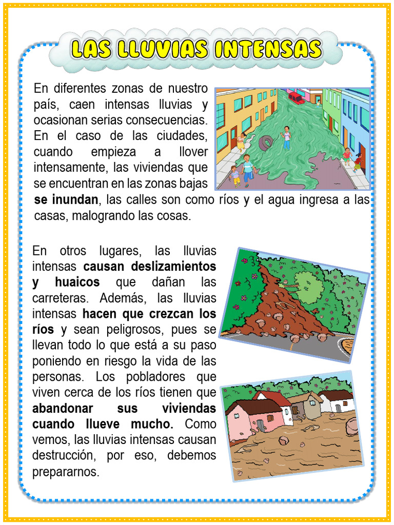 Impacto de las Lluvias Intensas | PDF