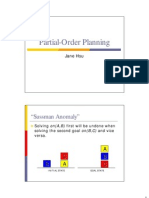 Partial-Order Planning: " Sussman Anomaly"