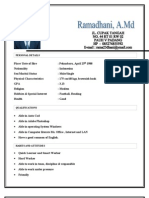 CV Summary for Electrical Engineer