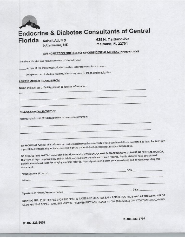 Recs Release Form | PDF