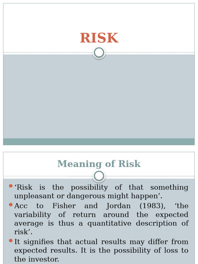 RISK, Investment Management | PDF | Financial Risk | Bonds (Finance)
