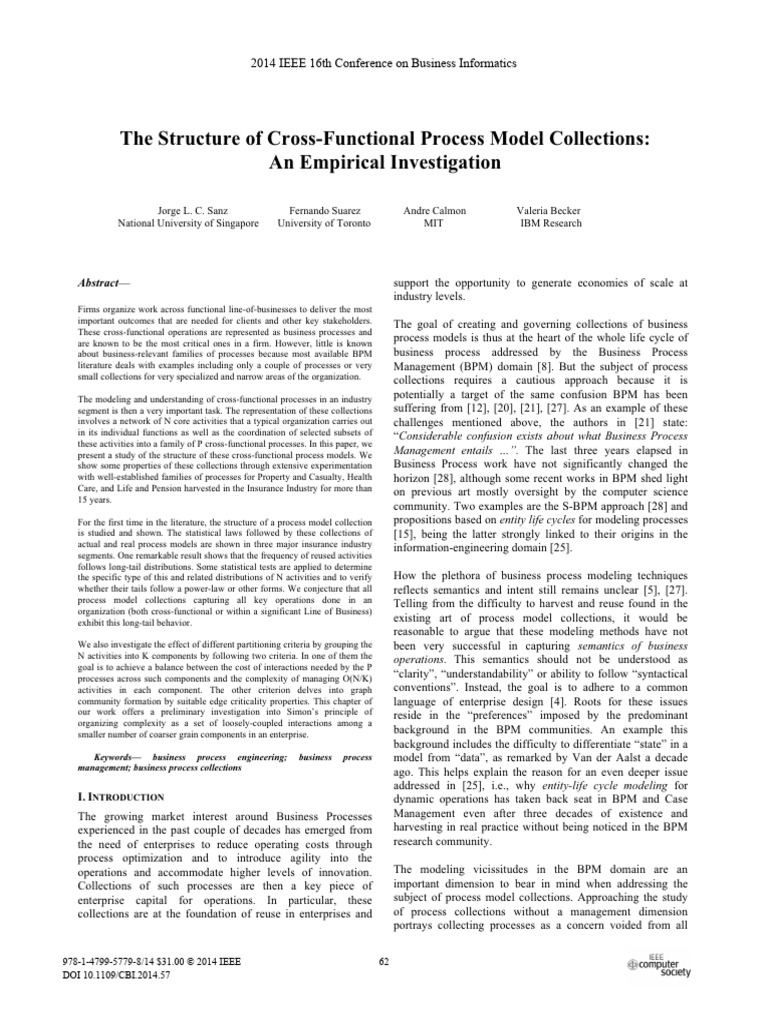 22 2014IEEE - The Structure of Cross-Functional Process Model ...