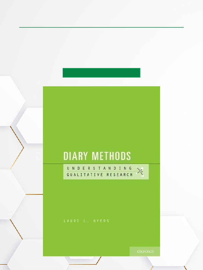 Diary Methods Understanding Qualitative Research ISBN 0190256699 ...