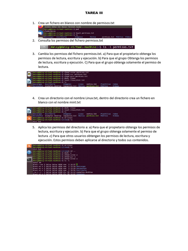 Gestión de Permisos en Linux | PDF