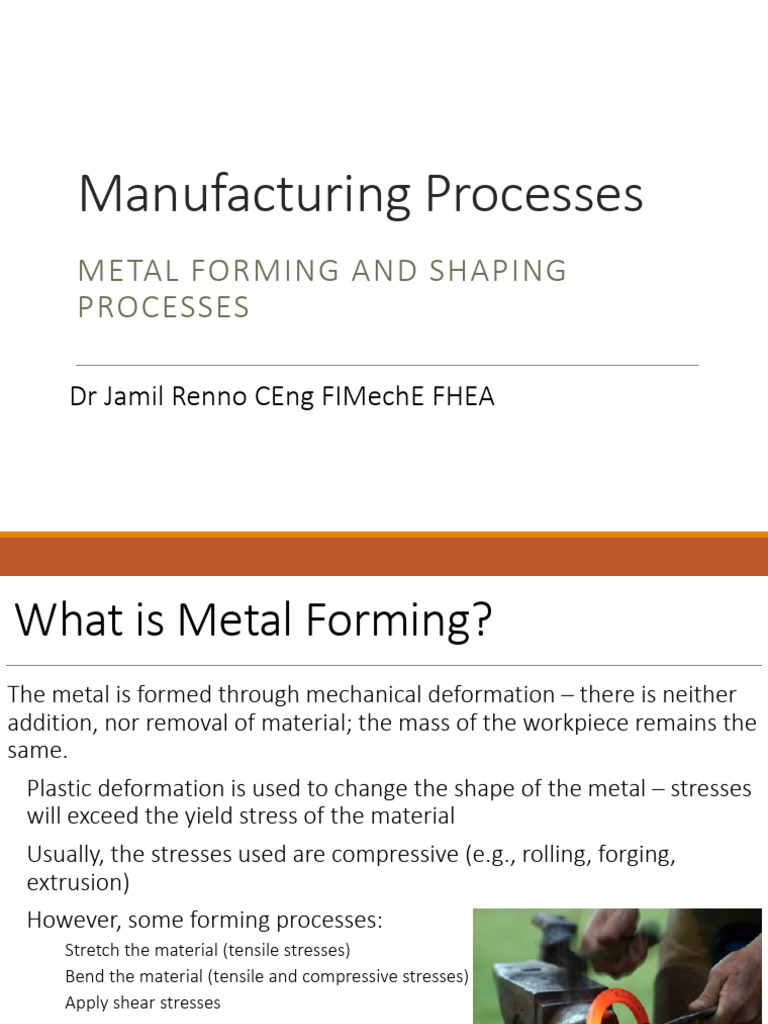 Metal Forming and Rolling Processes | PDF | Forging | Rolling ...