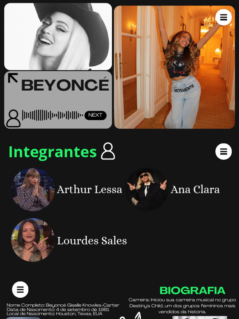 Biografia e Discografia de Beyoncé | PDF