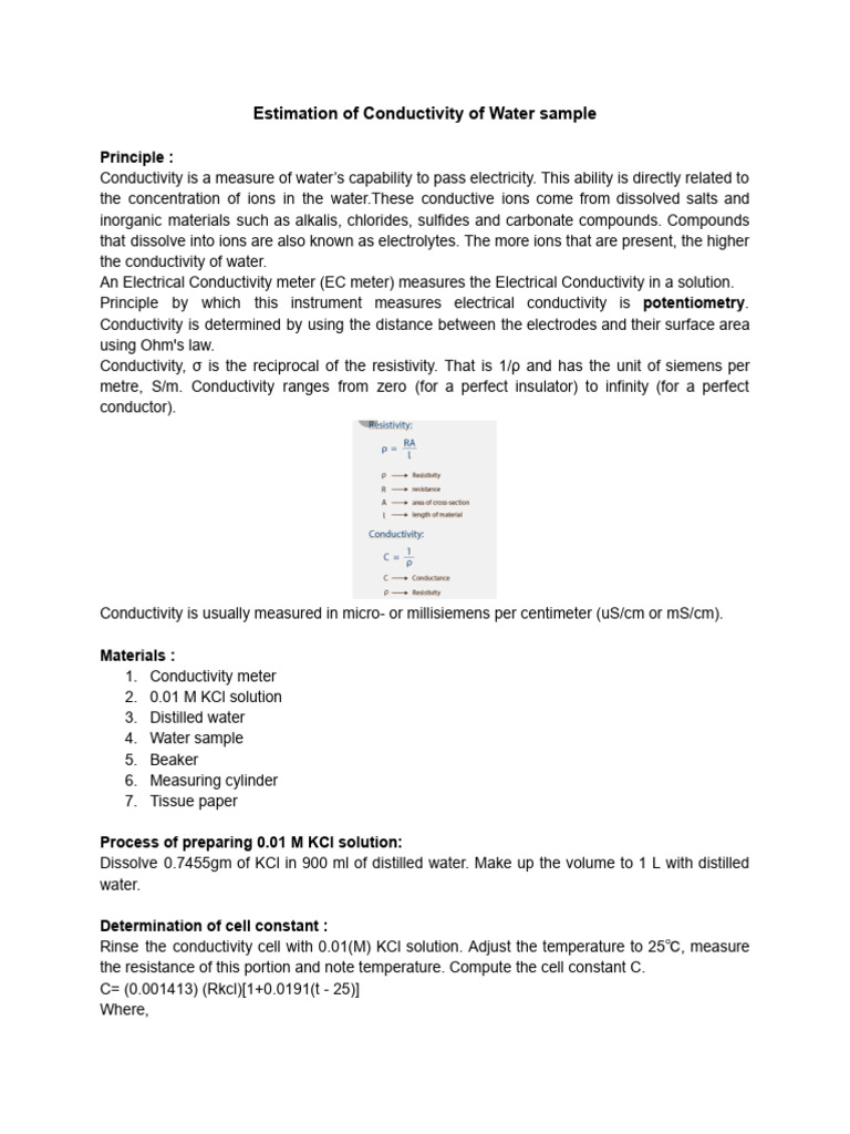 Water EC | PDF