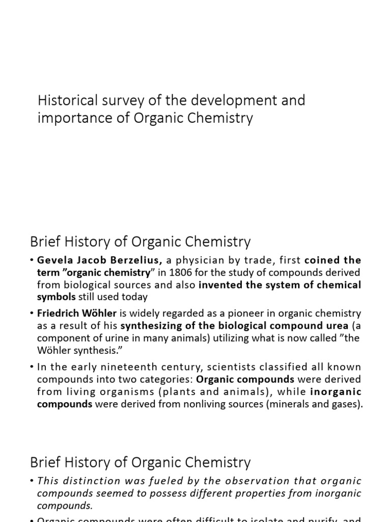 Evolution of Organic Chemistry Insights | PDF | Chemical Bond | Ion