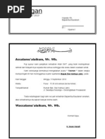 Contoh Surat Undangan Pengajian Pernikahan