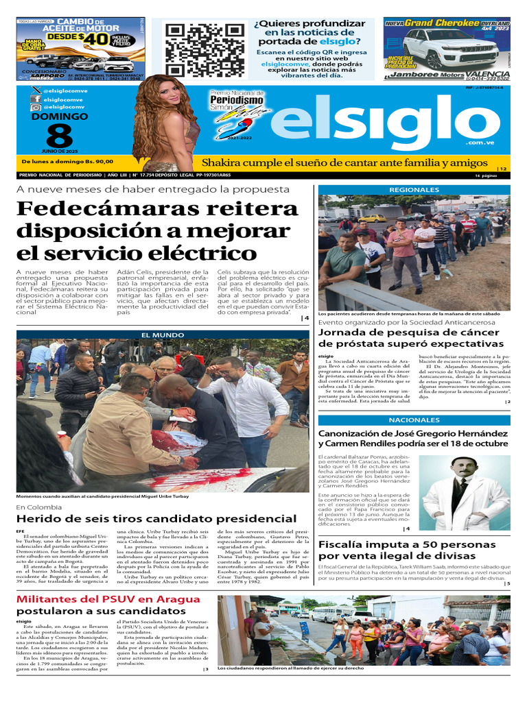 Edicion Digital 08-06-25 | PDF | Venezuela | Nicolás Maduro