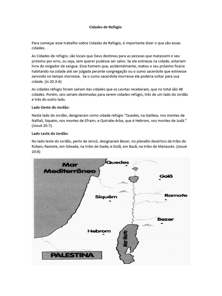 Cidades de Refúgio na Antiguidade | PDF