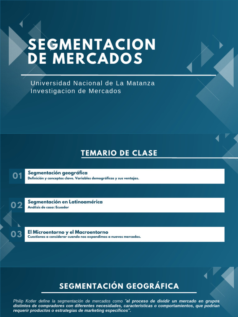 02 Segmentacion de Mercados | PDF | Segmentación de mercado | Marketing
