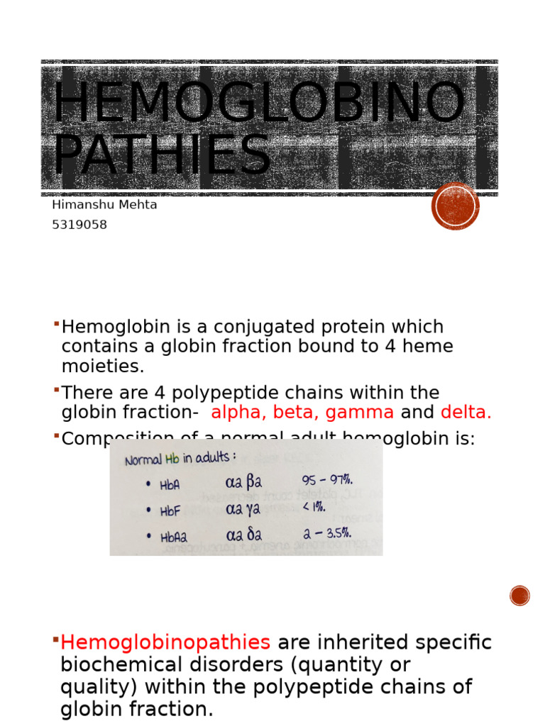 Understanding Hemoglobinopathies: Sickle Cell & Thalassemia | PDF ...