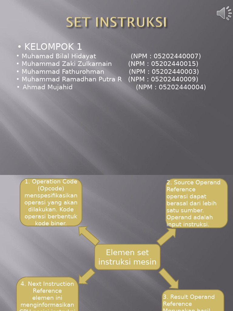 Set Instruksi K1 | PDF