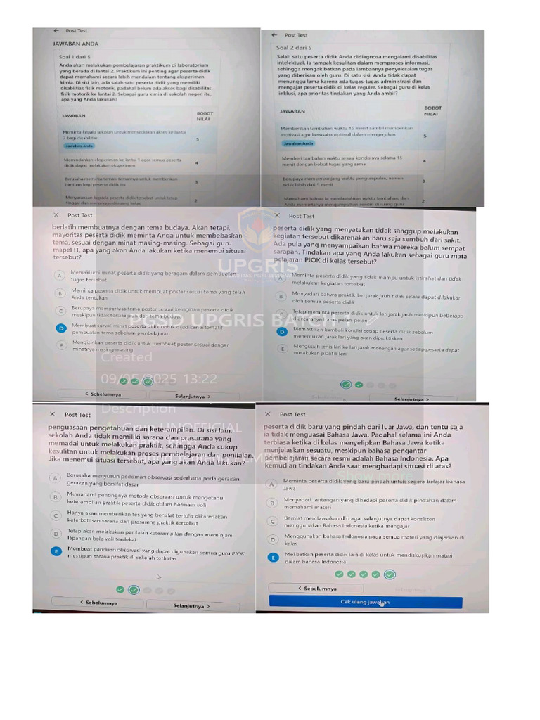 Post Test Modul 1 | PDF