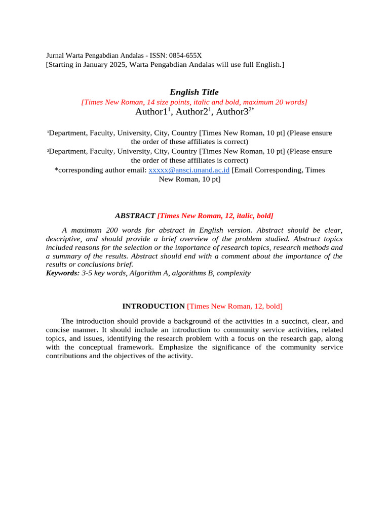 (JWA) Template Draft Artikel Terbaru | PDF | Citation | Data