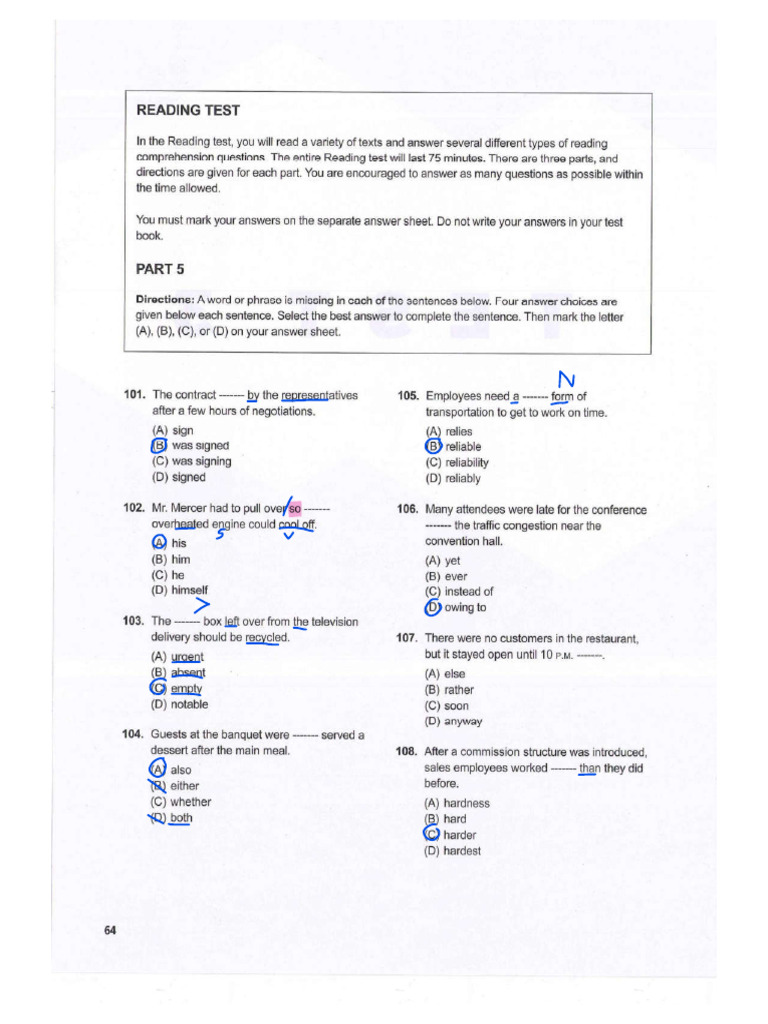Test 1 Part 5 - S A | PDF