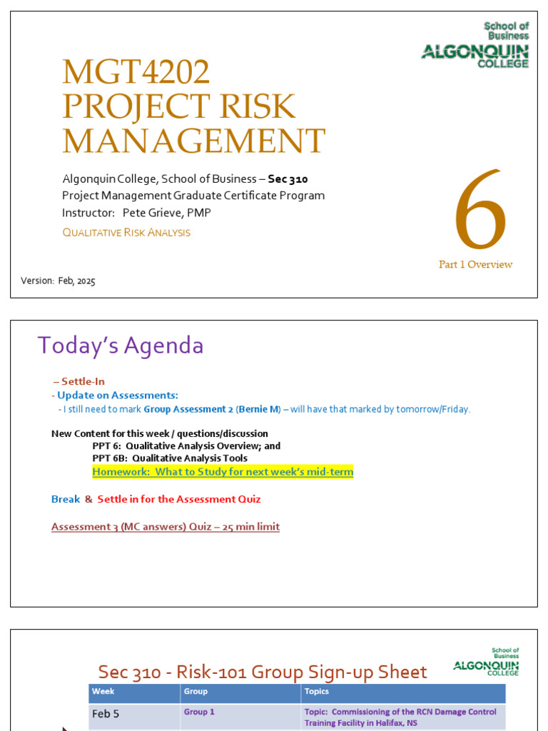 Qualitative Risk Analysis Overview | PDF | Risk | Risk Management