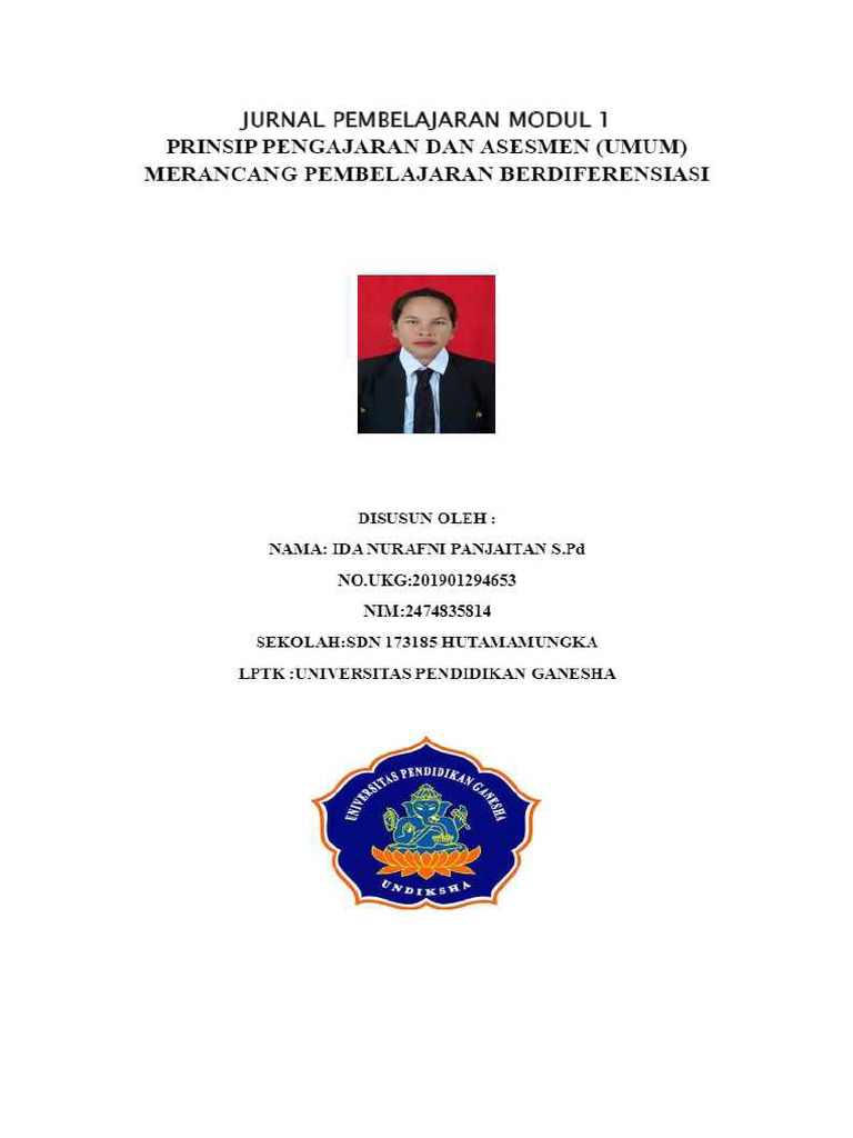 Jurnal Pembelajaran Modul 1 - 11zon | PDF