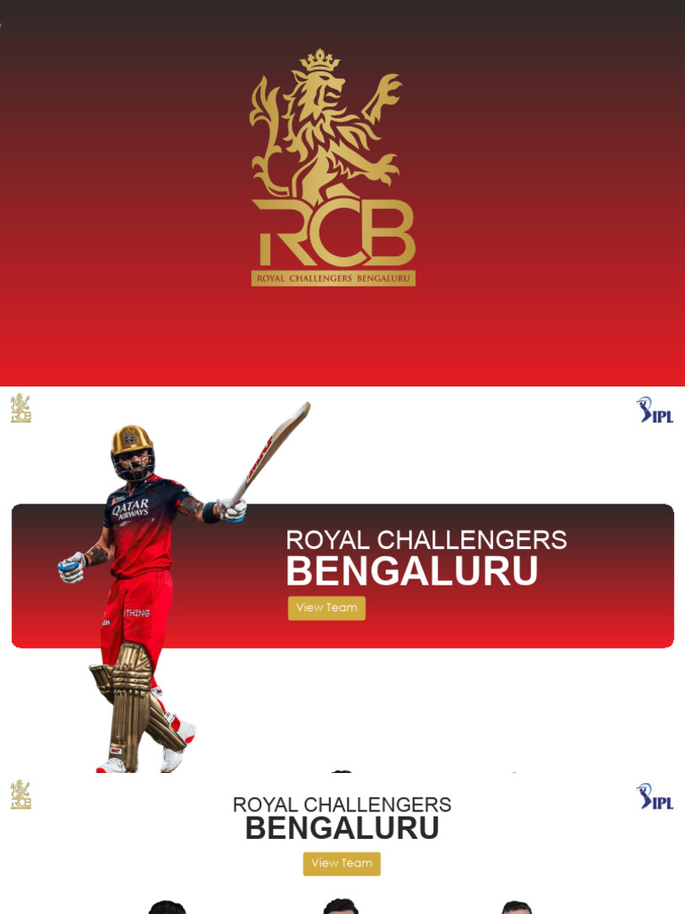RCB Team Overview and Logo Design | PDF