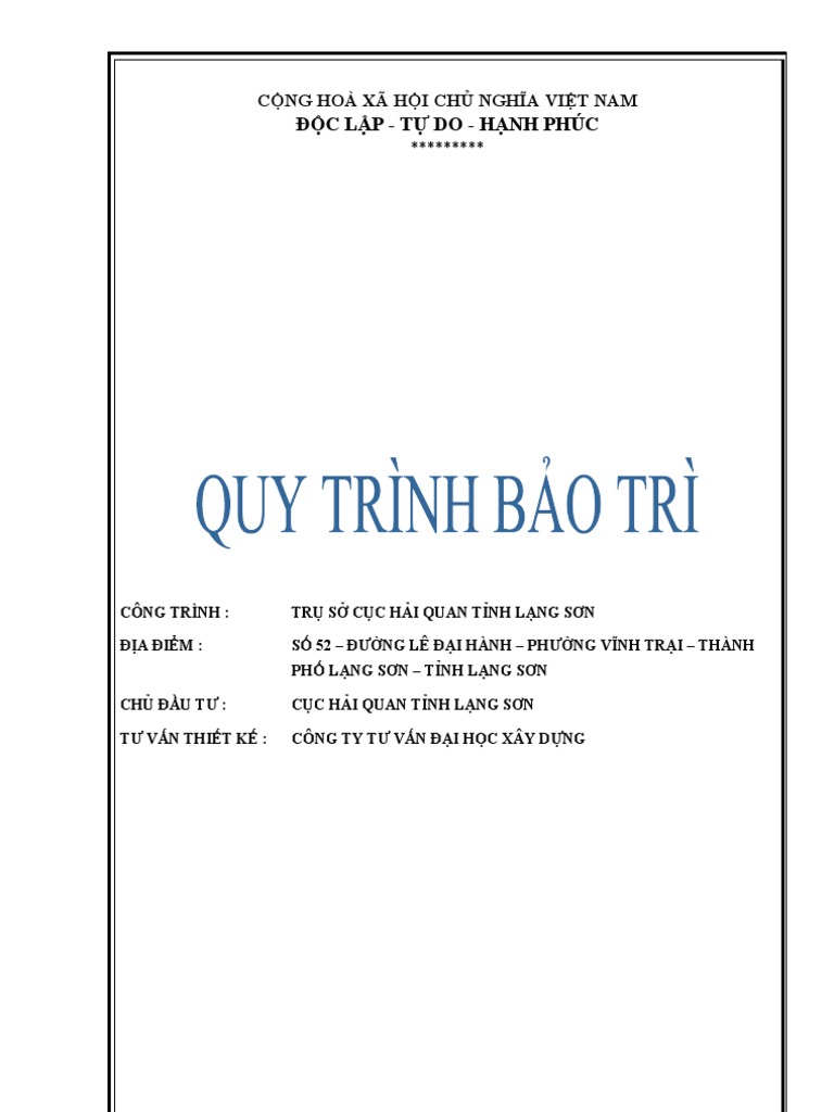 Tsc quy trinh bao tri pdf