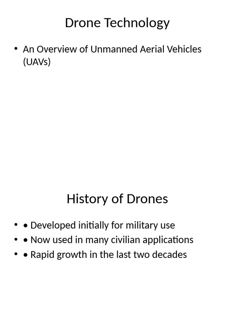 Drone Technology PPT | PDF