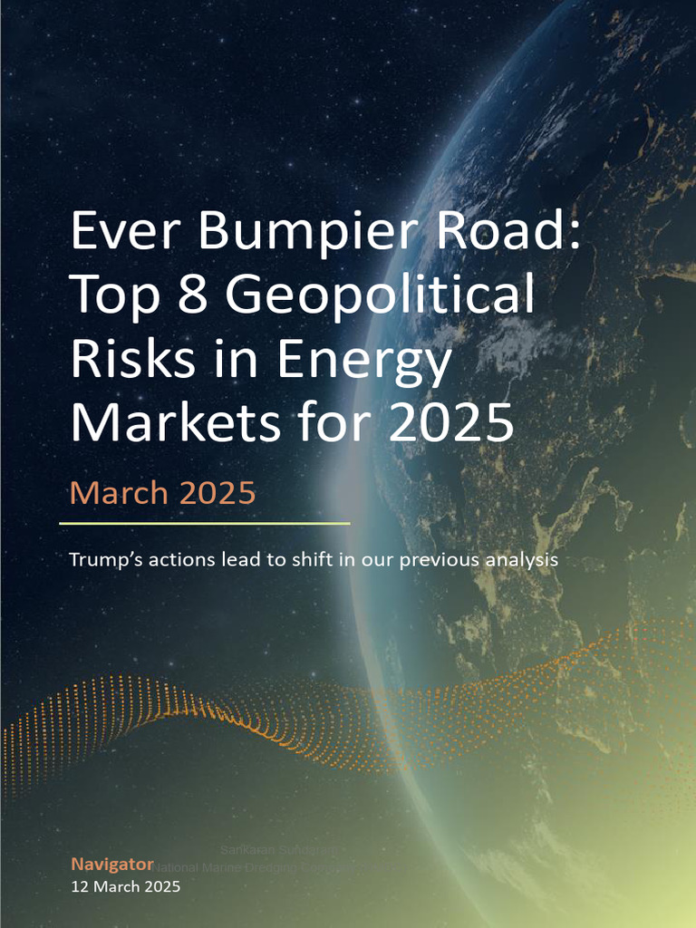 Top Geopolitical Risks for Energy Markets 2025 | PDF | Opec | Hamas