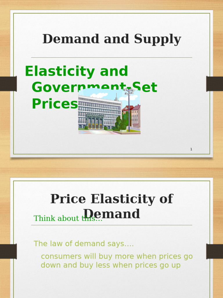 Elasticities V2 | PDF | Elasticity (Economics) | Demand