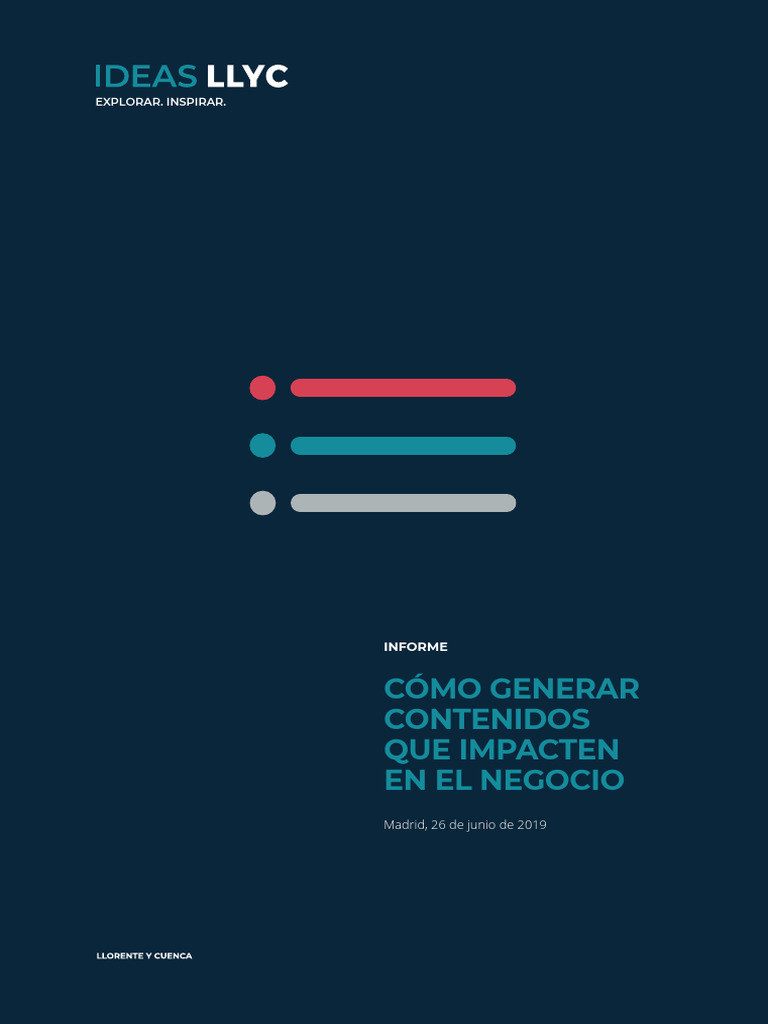 Cómo Generar Contenidos Que Impacten en El Negocio | PDF ...