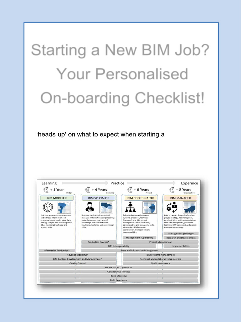 BIM Onboarding Checklist for New Specialists | PDF | Building ...