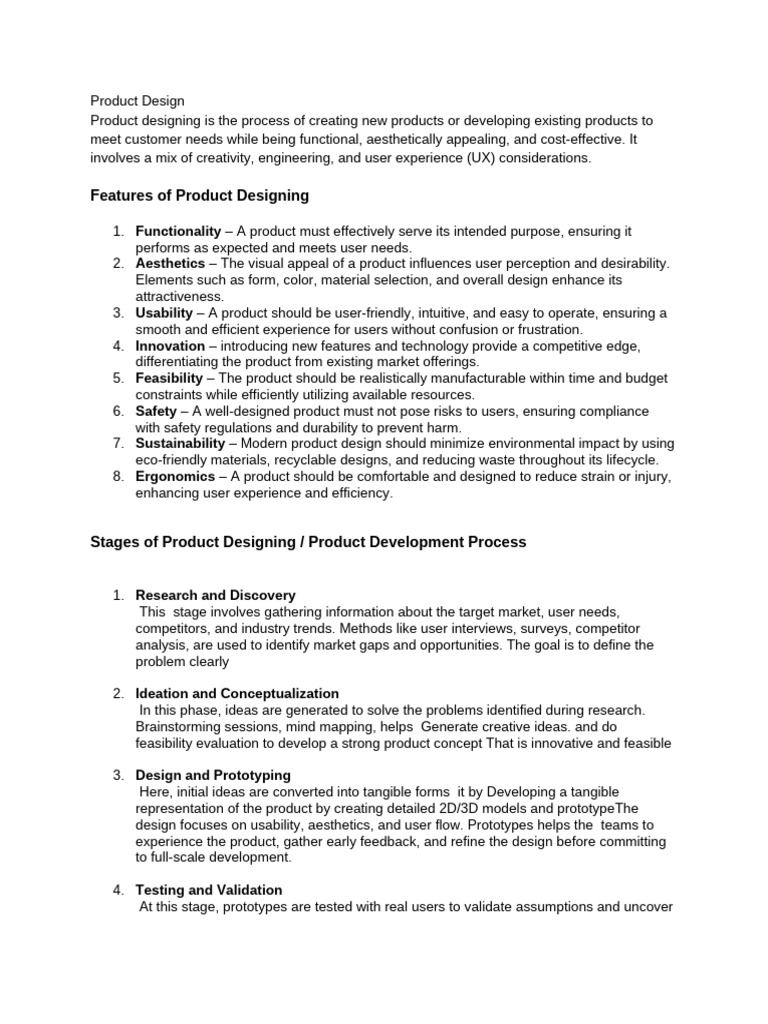 Essential Guide to Product Design | PDF | Supply Chain | Usability
