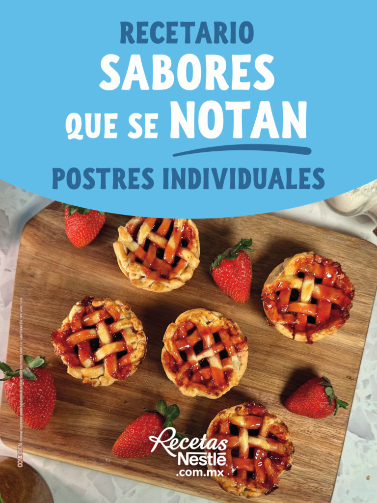 MX - CULINARIO - RECETARIO POSTRES INDIVIDUALES | PDF | Tarta de queso ...