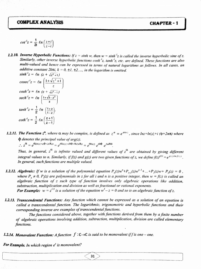Complex Analysis 4 | PDF