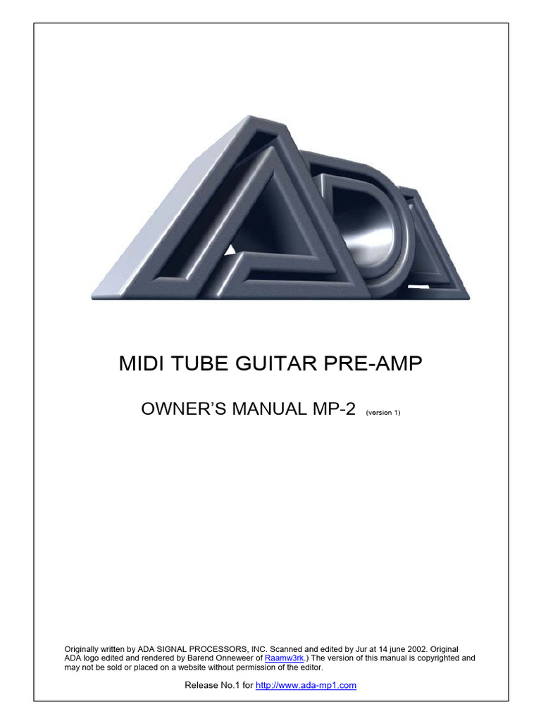 MP-2 Tutorial Guide | PDF | Equalization (Audio) | Electricity