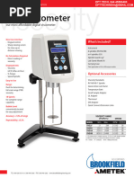 Brookfield AMETEK DVE Viscometer Manual | PDF | Viscosity | Physical ...