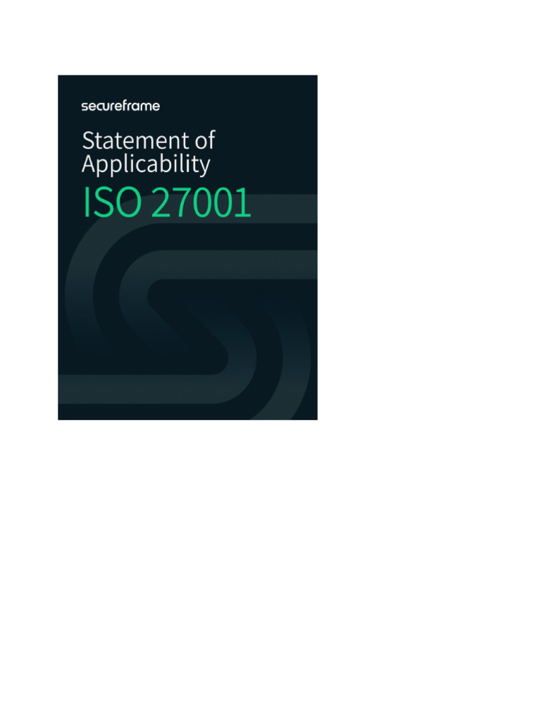 ISO 27001 Statement of Applicability Template | PDF | Information ...