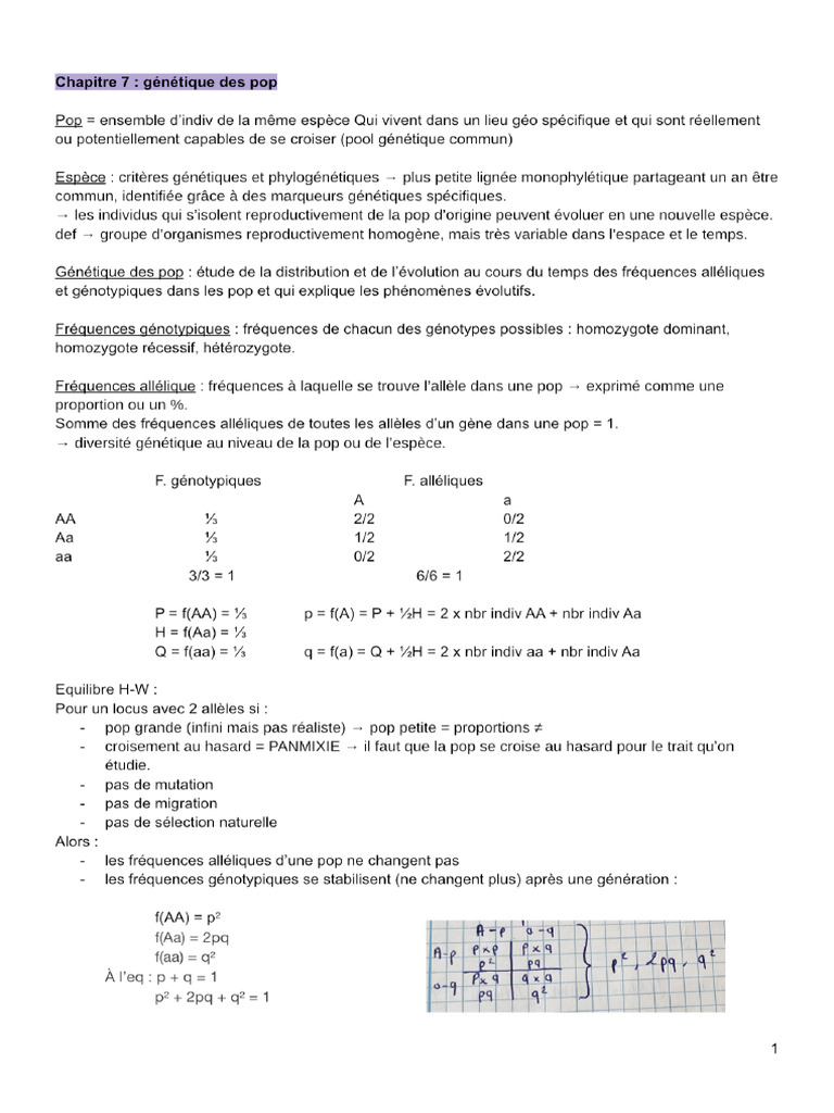 Fiche Gen 2 | PDF