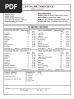 Acellus Academy Transcript Overview | PDF